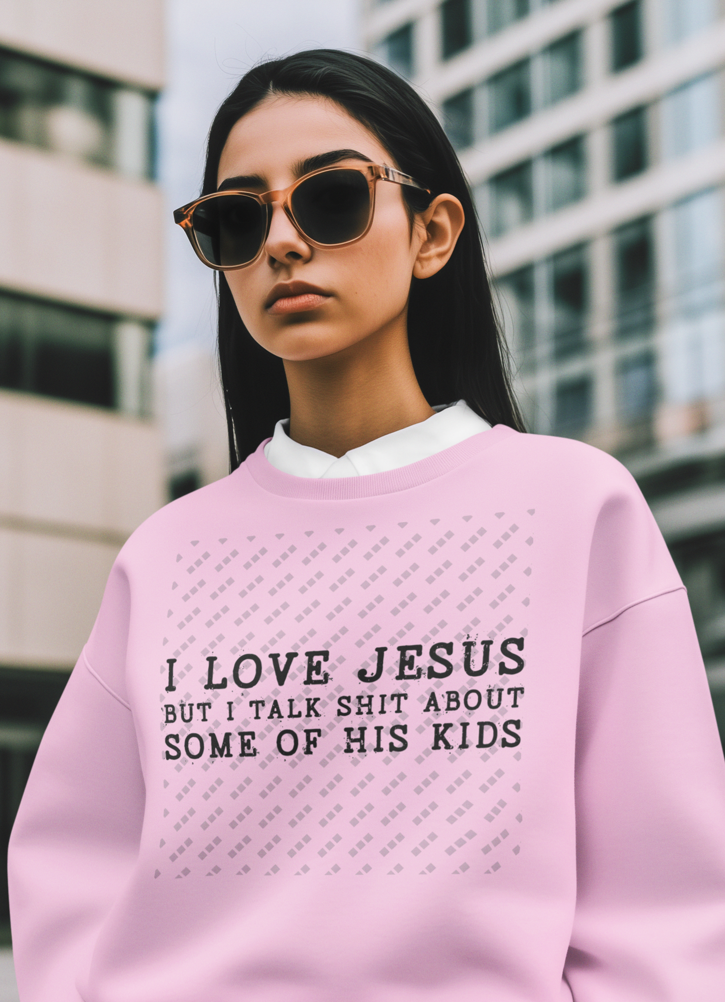 I Love Jesus Crewneck Sweatshirt | Faith With a Sense of Humor
