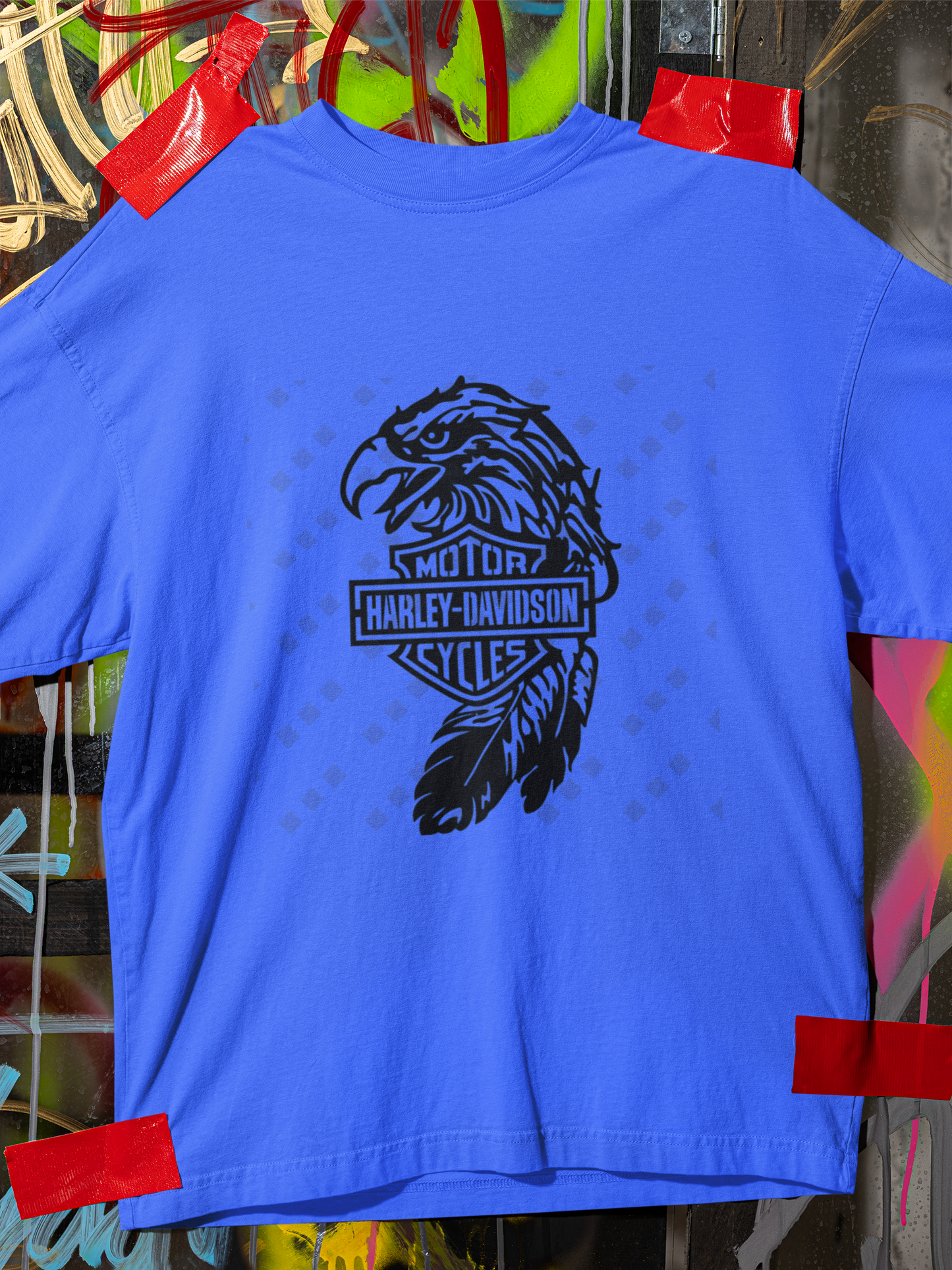 Harley Davidson Eagle Feather Graphic Unisex T-Shirt