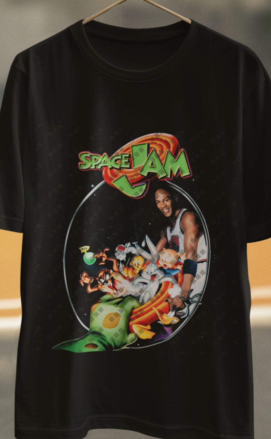 Space Jam- Micheal Jordan Halftone T-Shirt