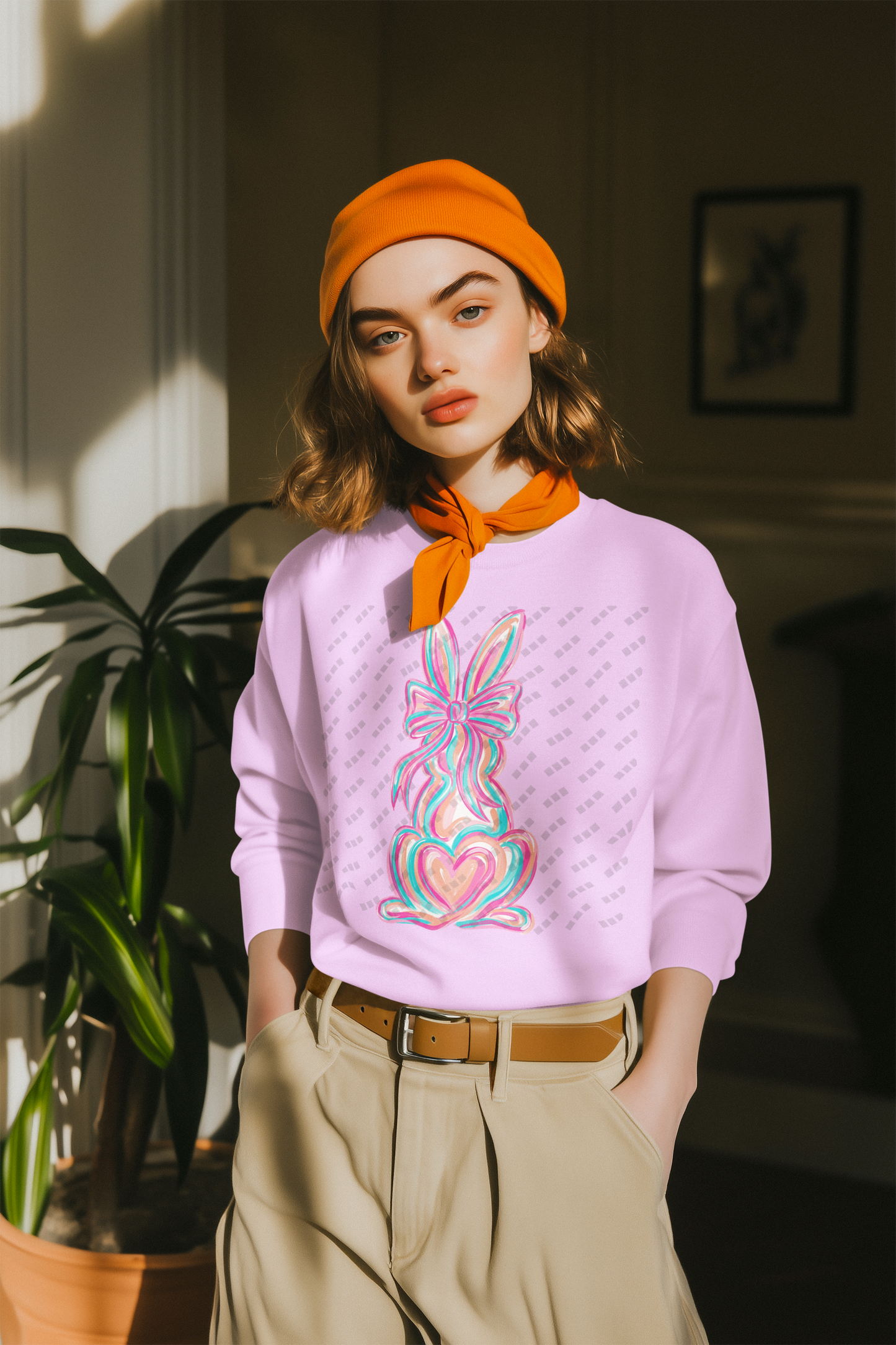 Bunny Rabbit Crewneck | Women's Inspired Design