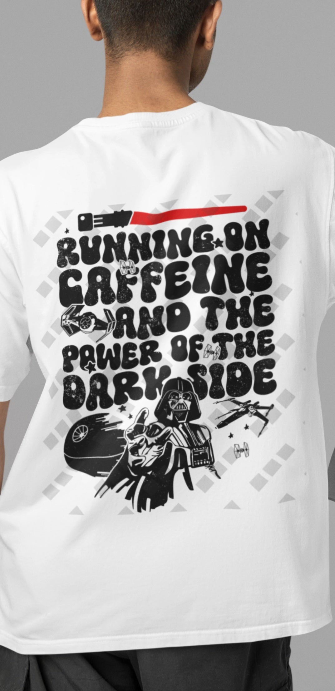 Dark Side Caffeine - T-Shirt-Double Sided