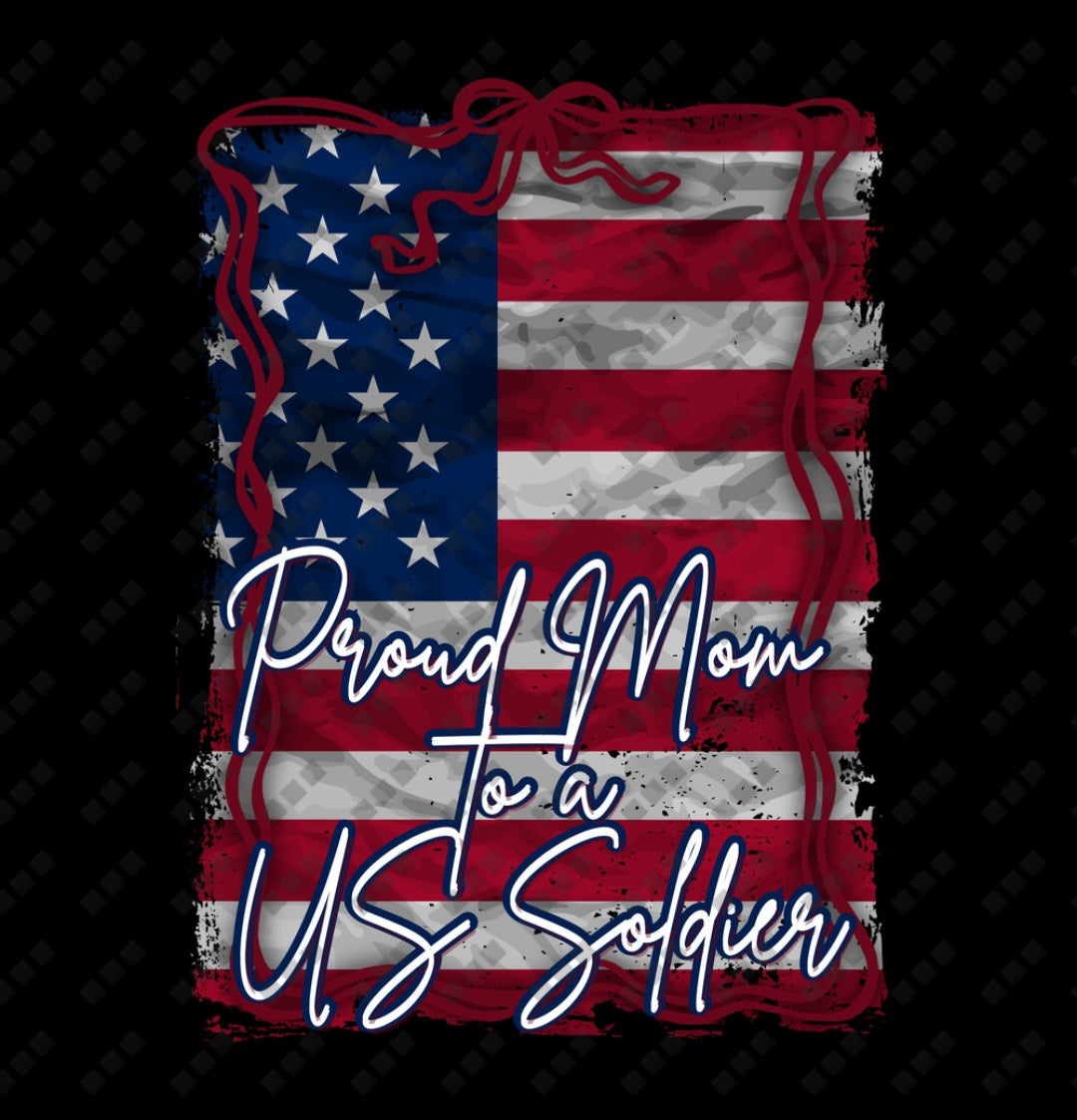 Military Mom Double Sided T-Shirt