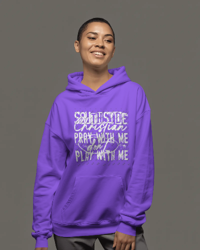 Southside Christian Hooded Sweatshirt-Design In White
