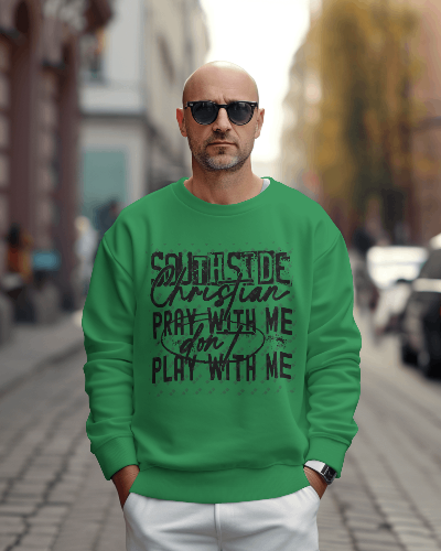 Southside Christian Crewneck Sweatshirt-Design In Black