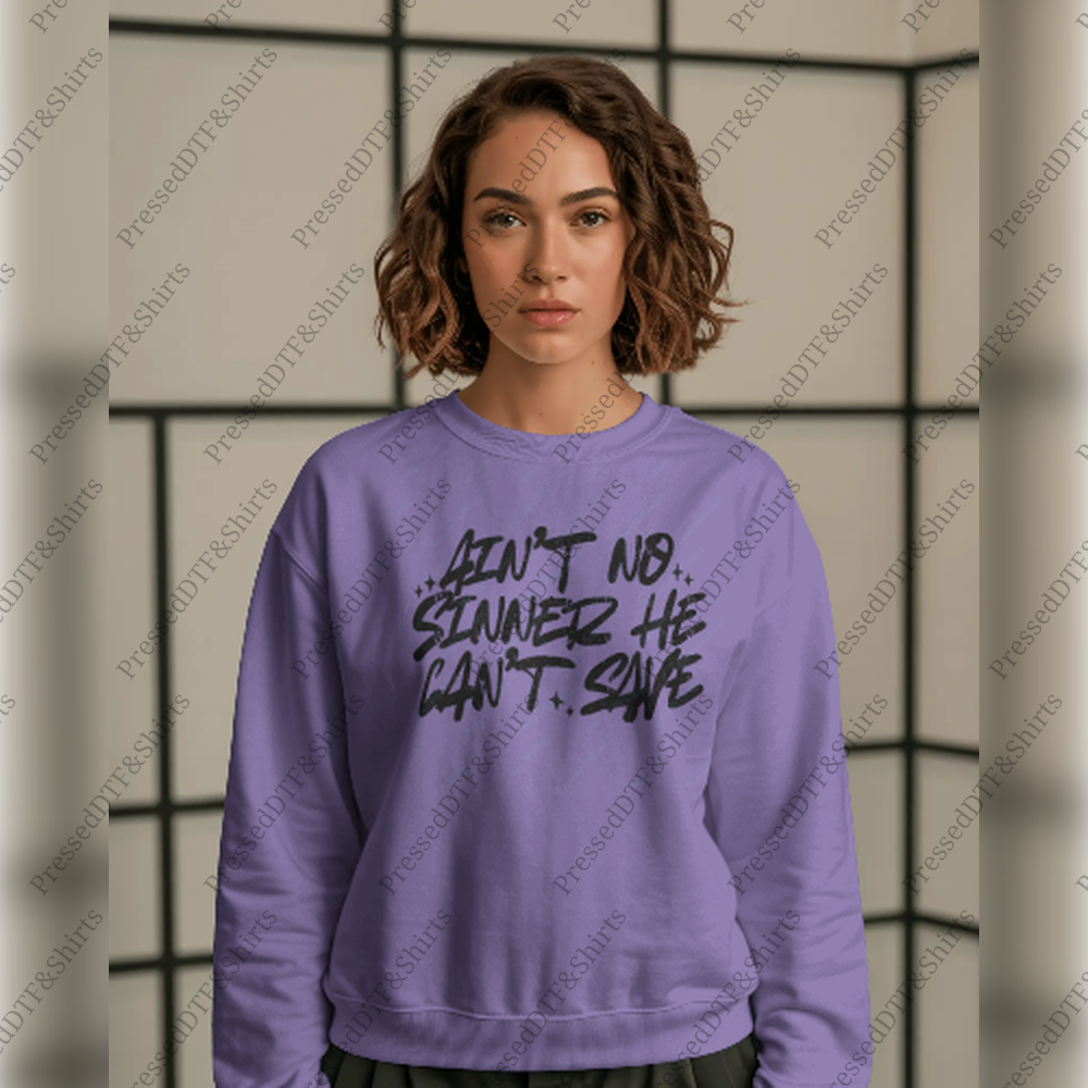 Aint No Sinner Crewneck | Women's Inspired Design