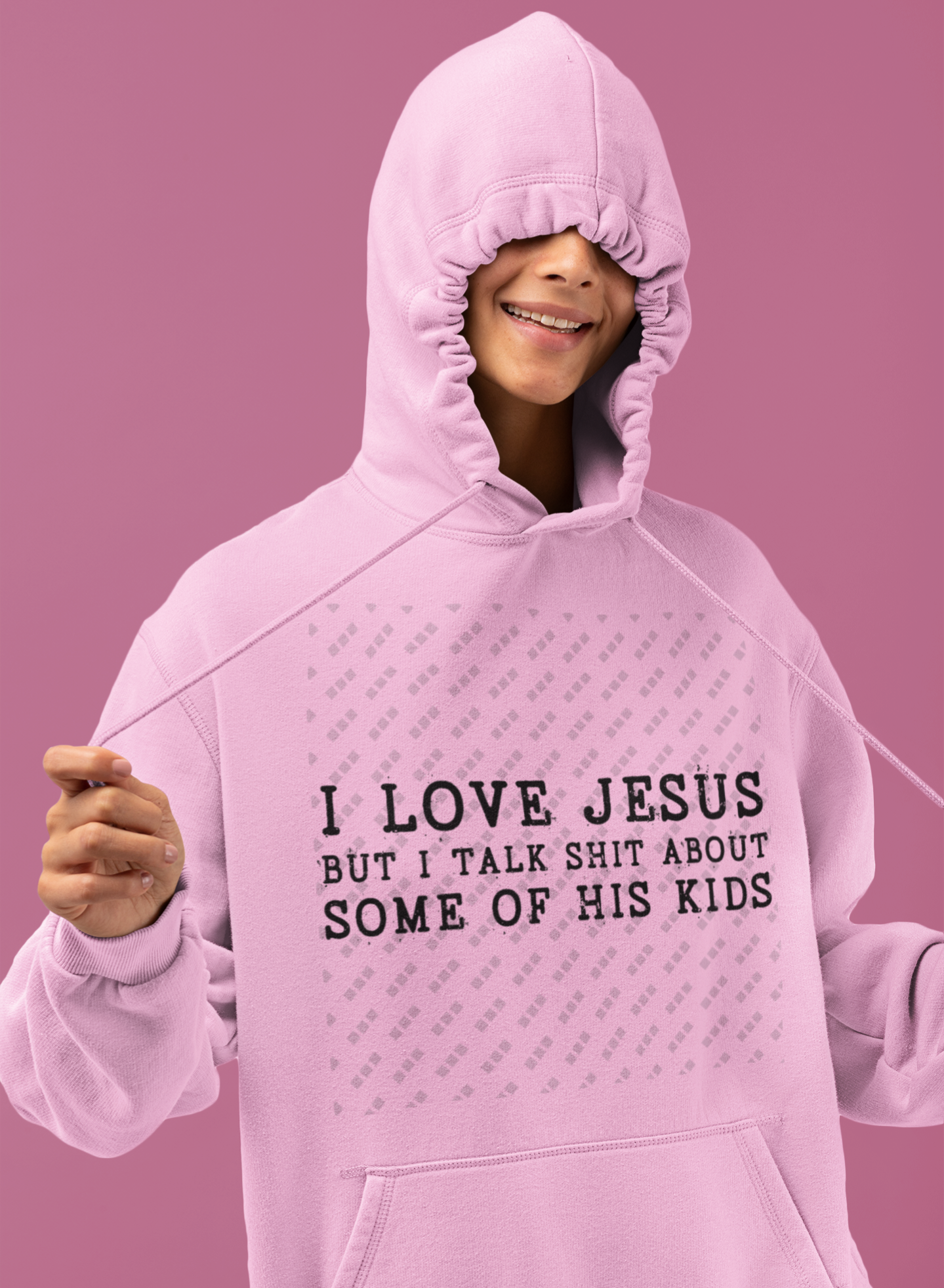 I Love Jesus Hooded Sweatshirt | Faith With a Sense of Humor