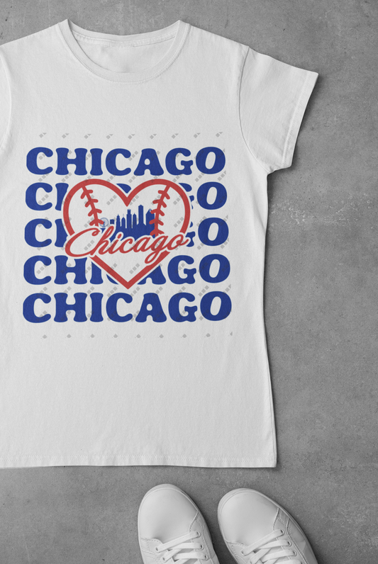 Chicago Cubs Skyline Women's T-Shirt