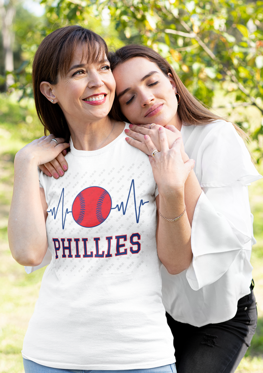 Philadelphia Phillies Baseball Heartbeat Women's T-Shirt
