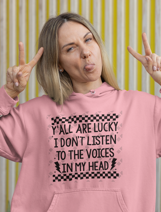 Voices In My Head Hoodie | Women's Inspired Design