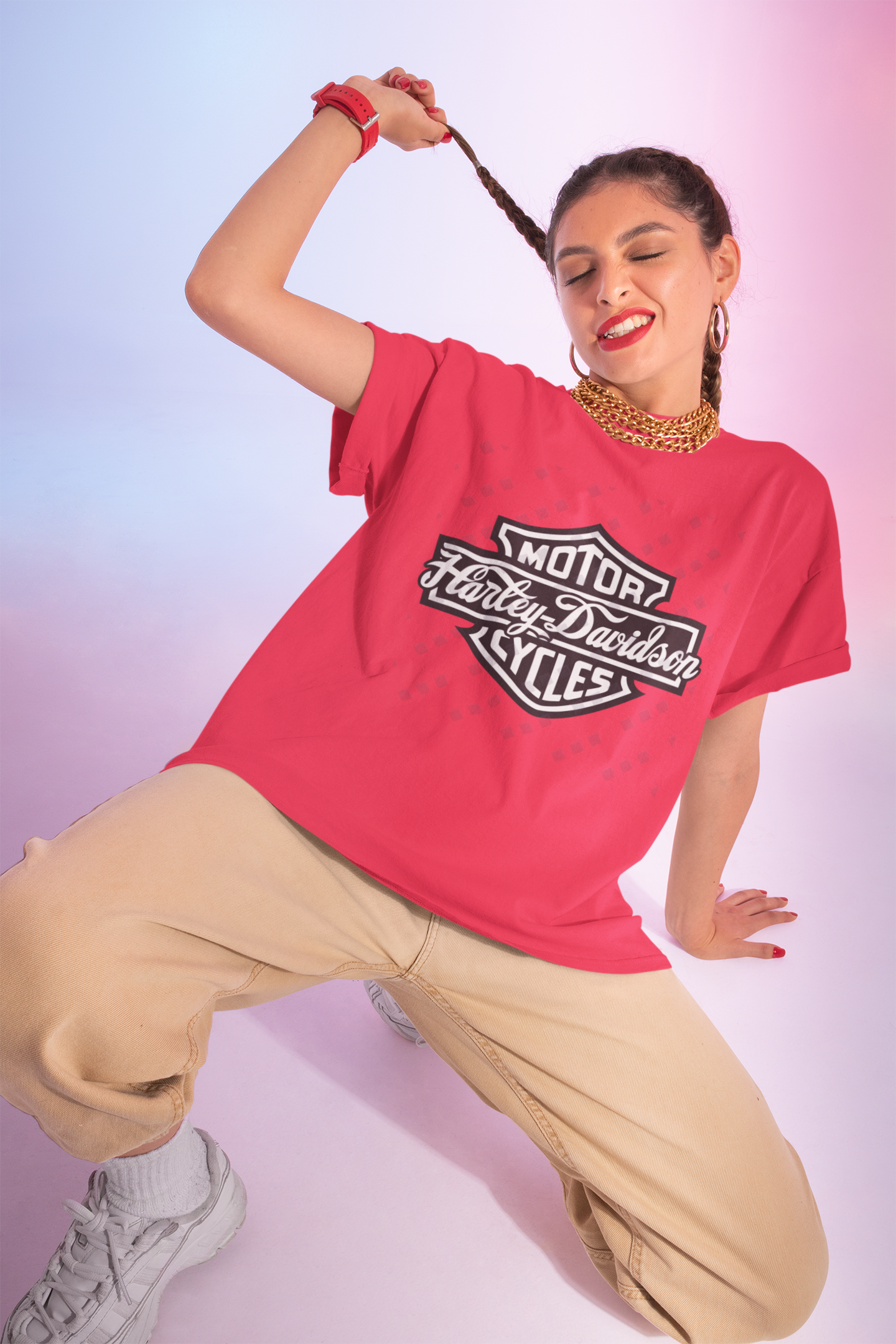Harley Davidson Cursive Graphic Unisex T-Shirt
