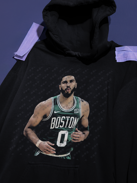 Jayson Tatum Halftone Hooded Sweatshirt