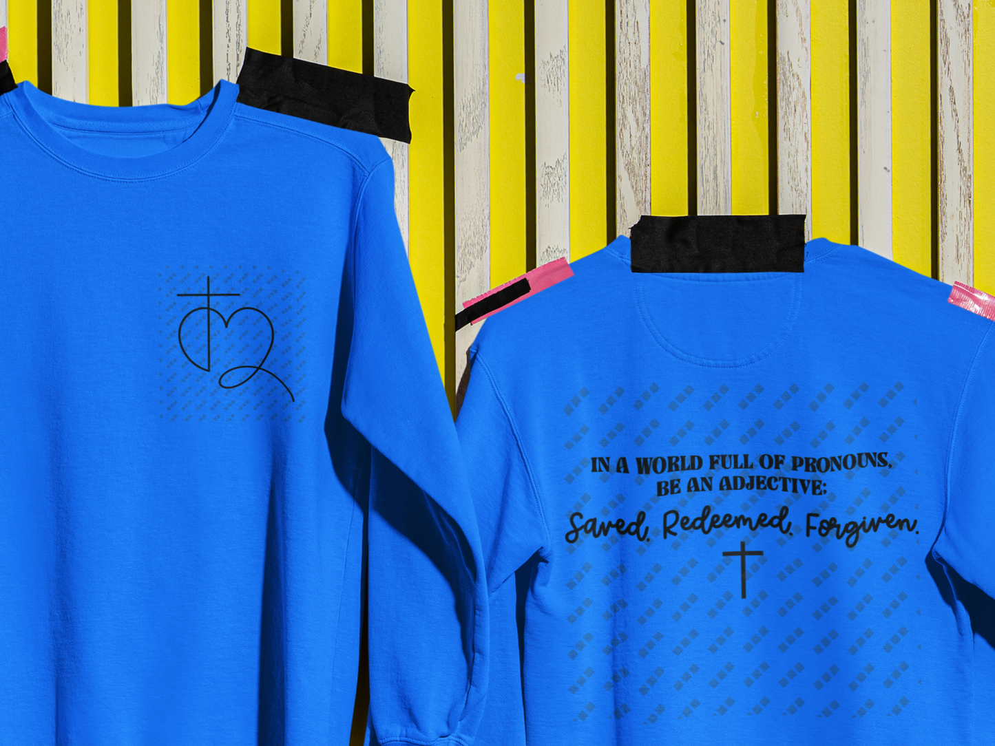 Be An Adjective – Double-Sided Faith T-Shirt, Crewneck & Hooded Sweatshirt