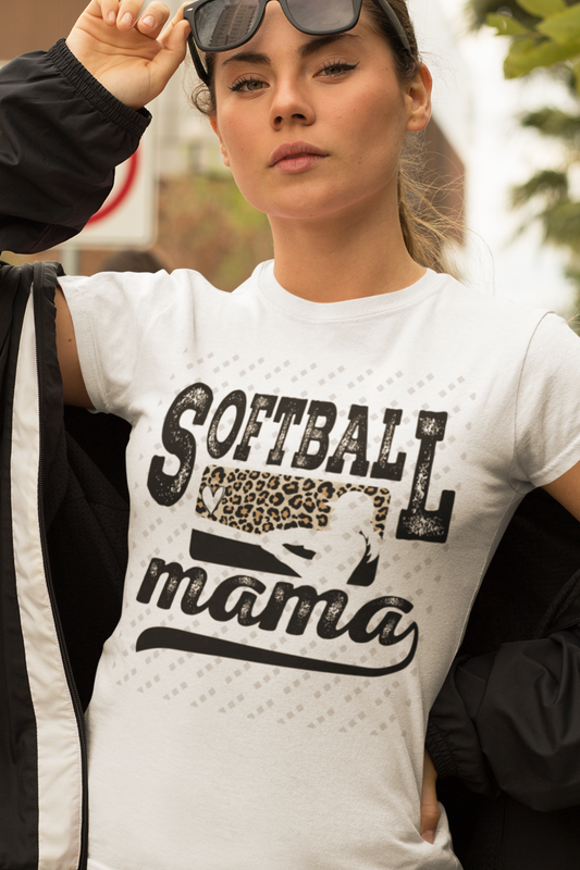 Softball Mama Wild Style Graphic Women's T-Shirt
