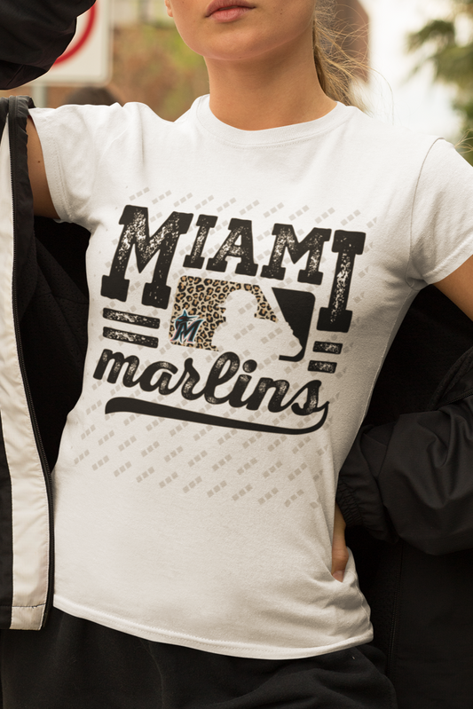 Miami Marlins Wild Style Graphic Women's T-Shirt