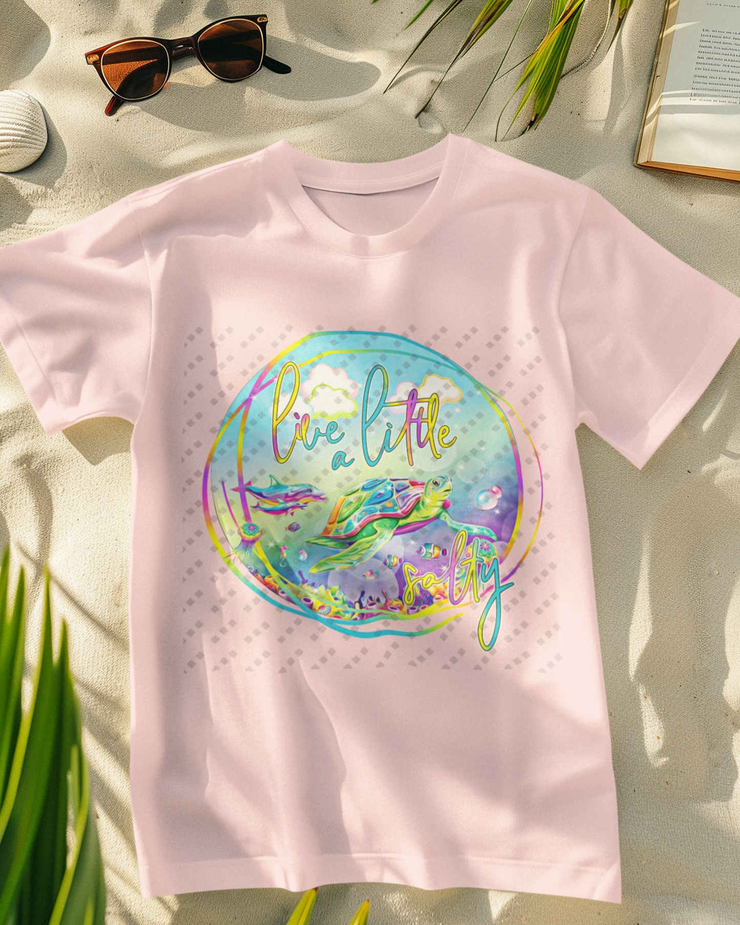 Live A Little Salty – Women's Coastal Graphic Tee