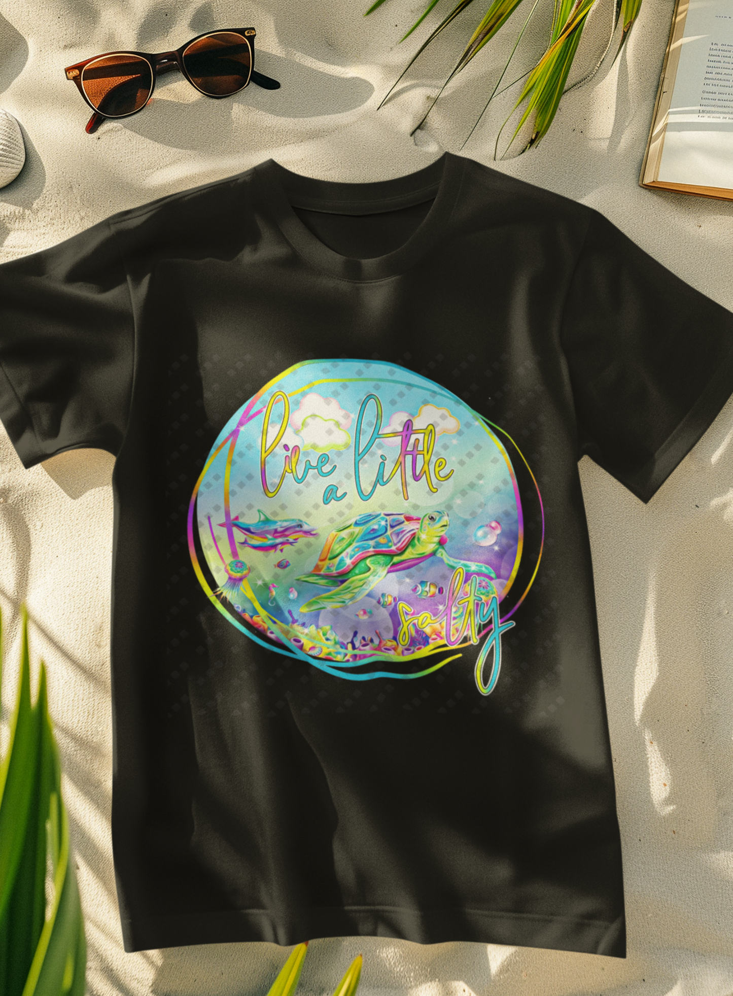 Live A Little Salty – Women's Coastal Graphic Tee