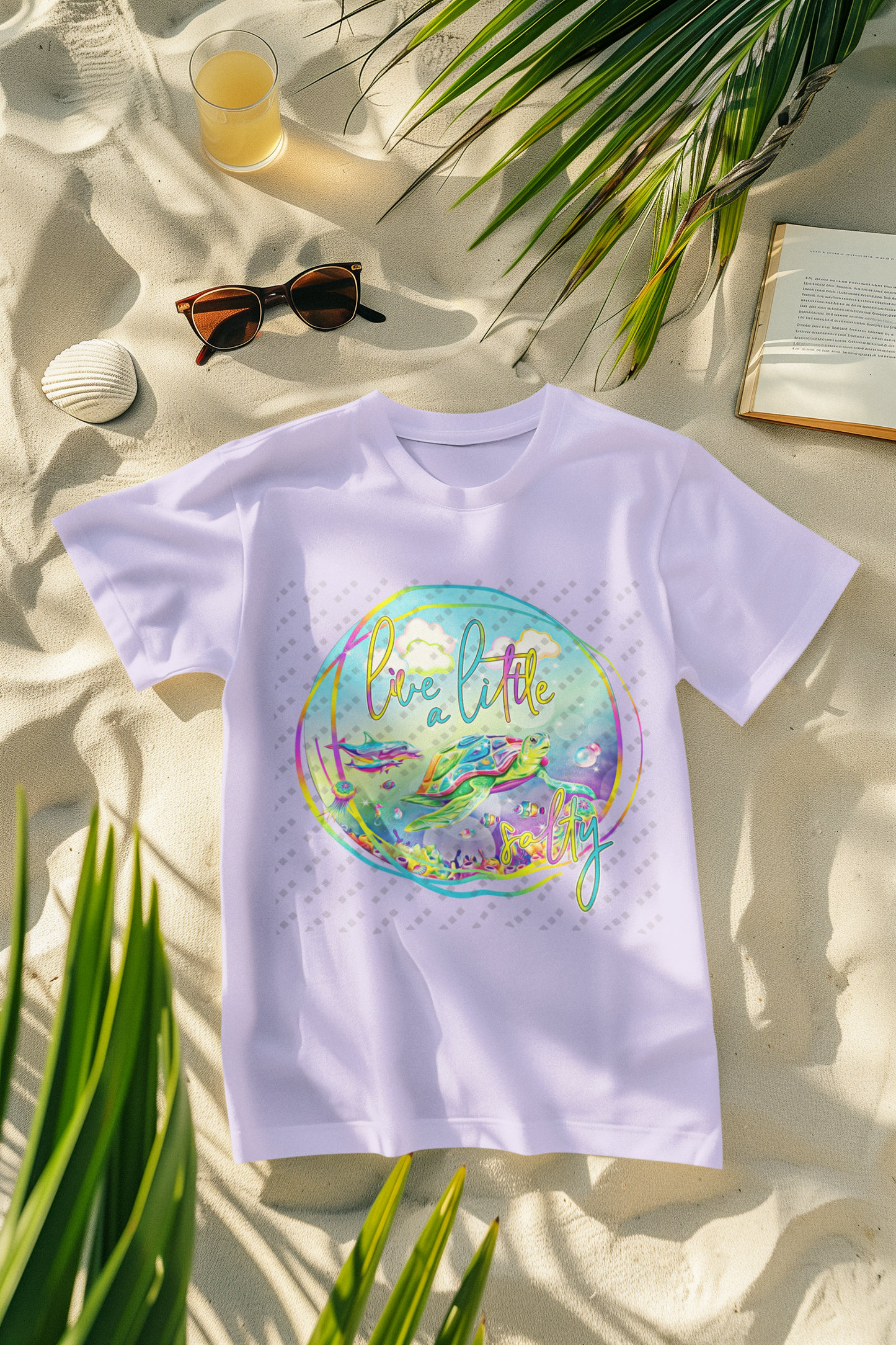 Live A Little Salty – Women's Coastal Graphic Tee