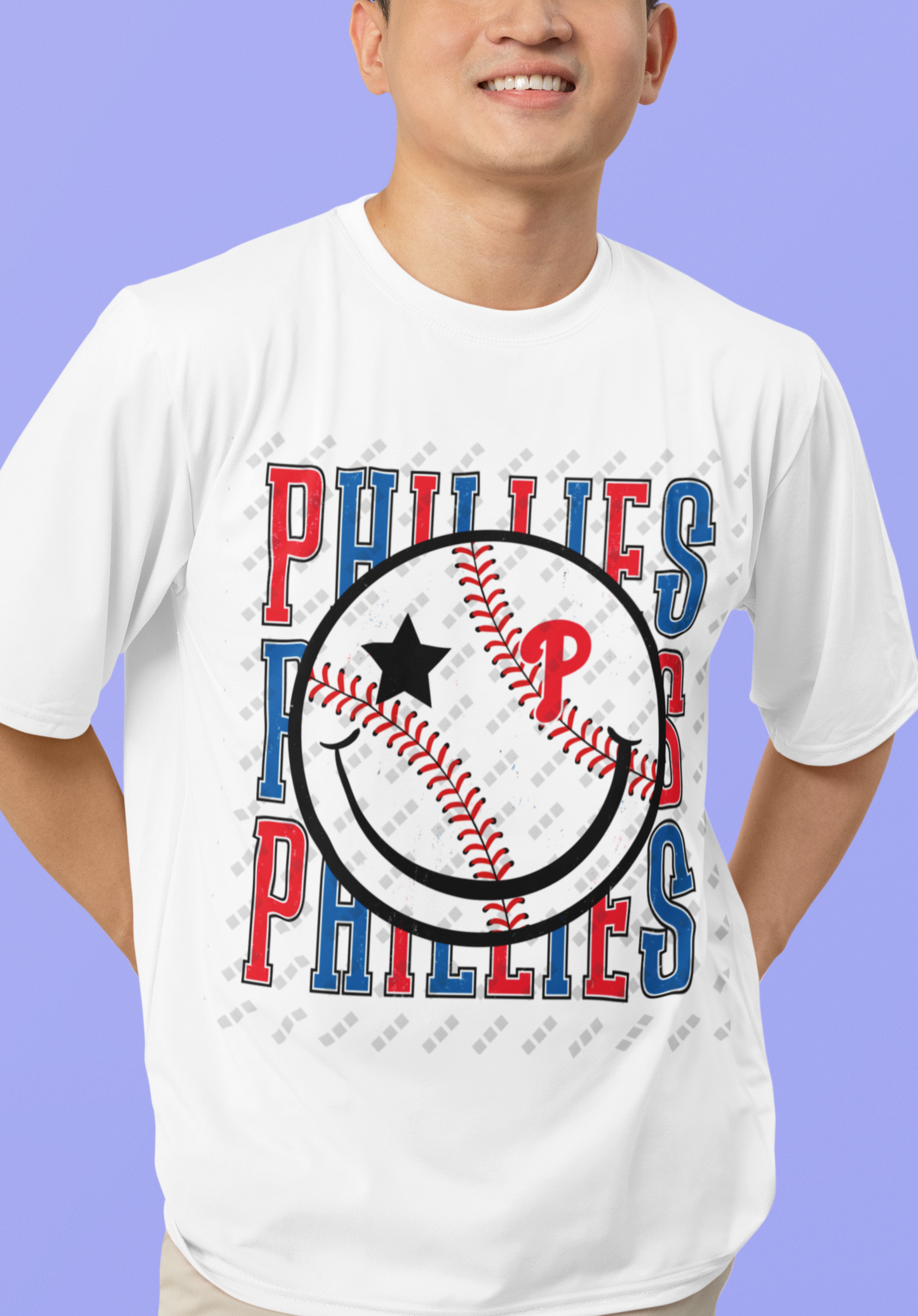 Philadelphia Phillies Smiley Face Tee – Unisex