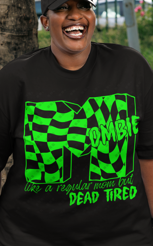 Mombie Fluorescent Green Womans Design / Unisex