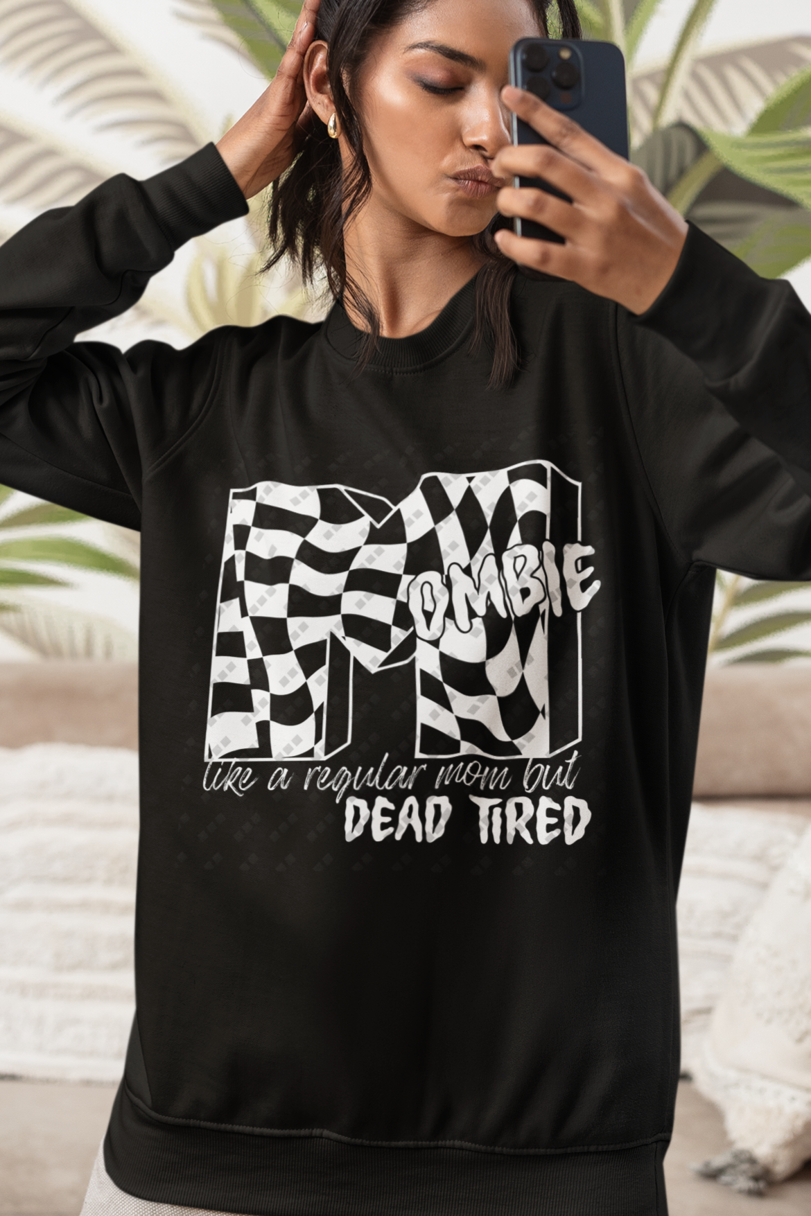 Mombie- White- Womans Design, Unisex