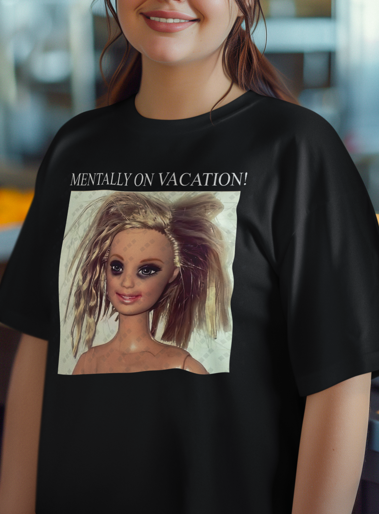 Mentally on Vacation Barbie T-Shirt