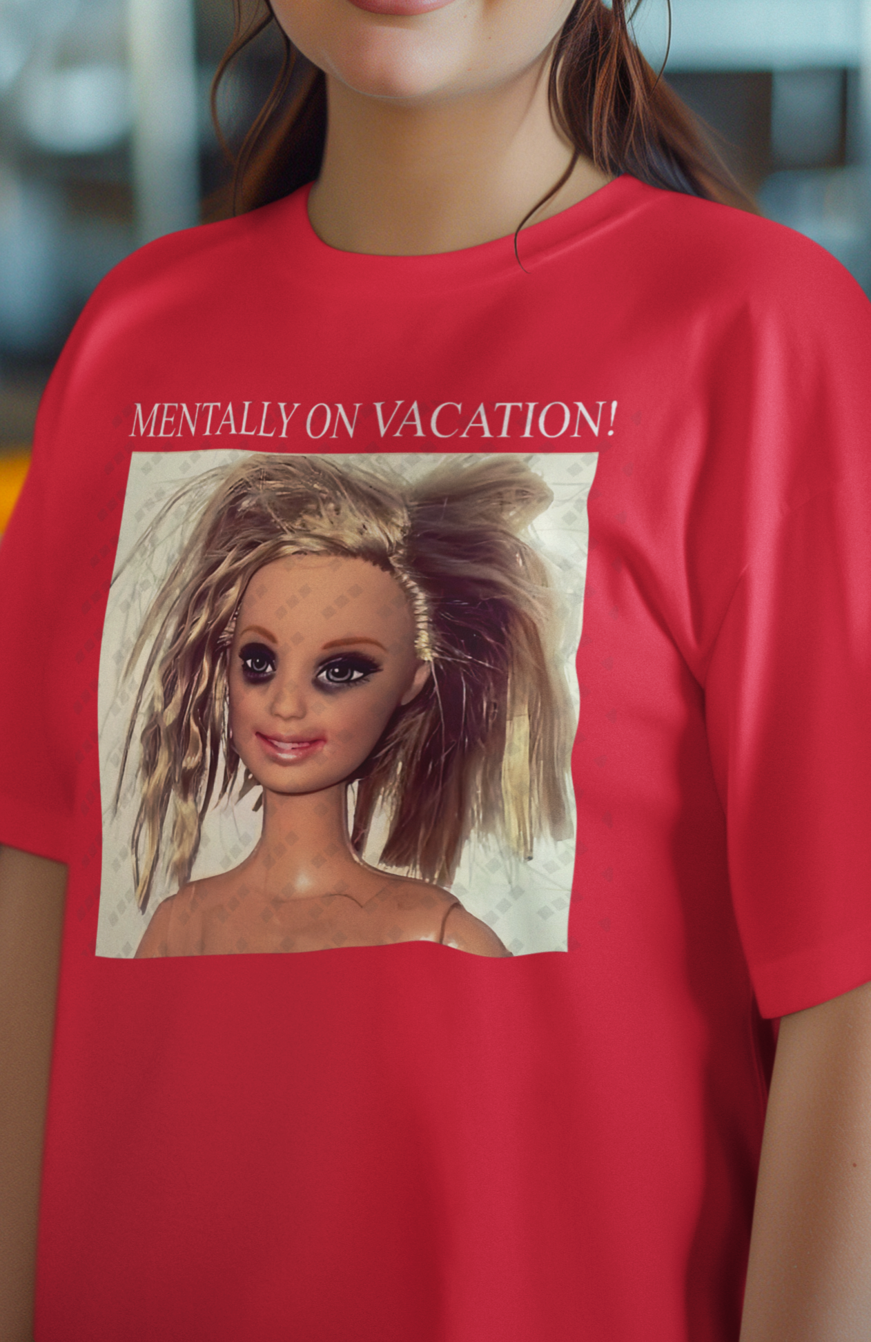 Mentally on Vacation Barbie T-Shirt
