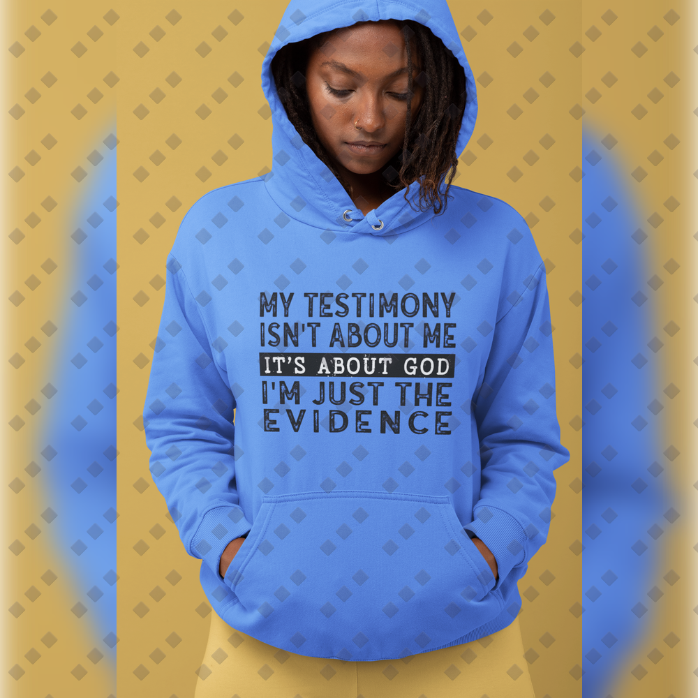 I'm Just The Evidence – Unisex Hoodie (Faith Design)