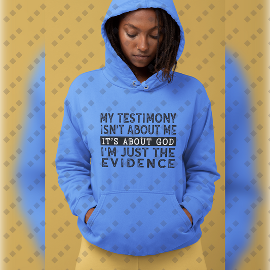 I'm Just The Evidence – Unisex Hoodie (Faith Design)