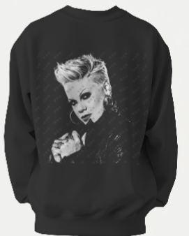 Pink Halftone Crewneck Sweatshirt