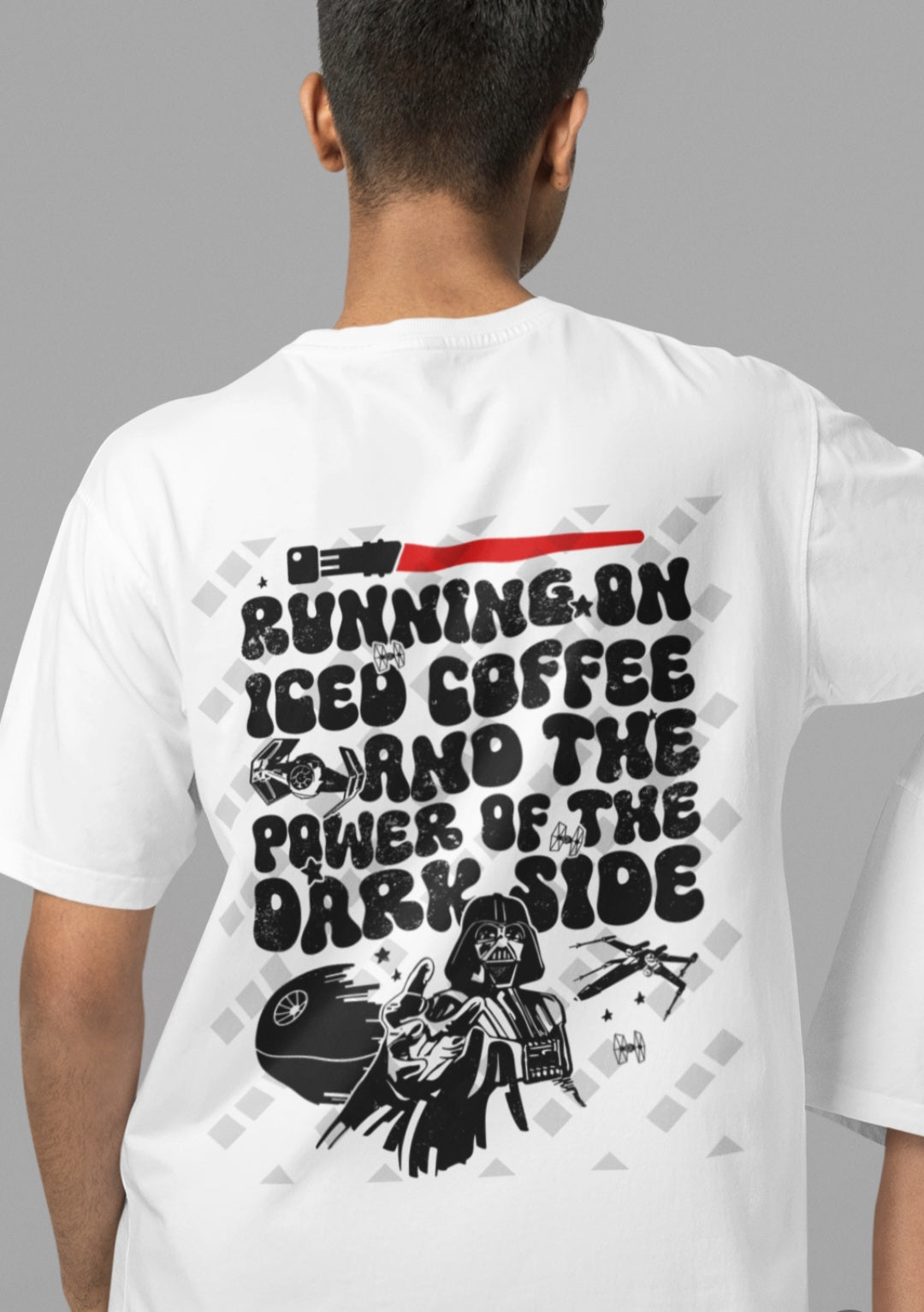 Running On Iced Coffee & The Dark Side – Double-Sided Unisex T-Shirt