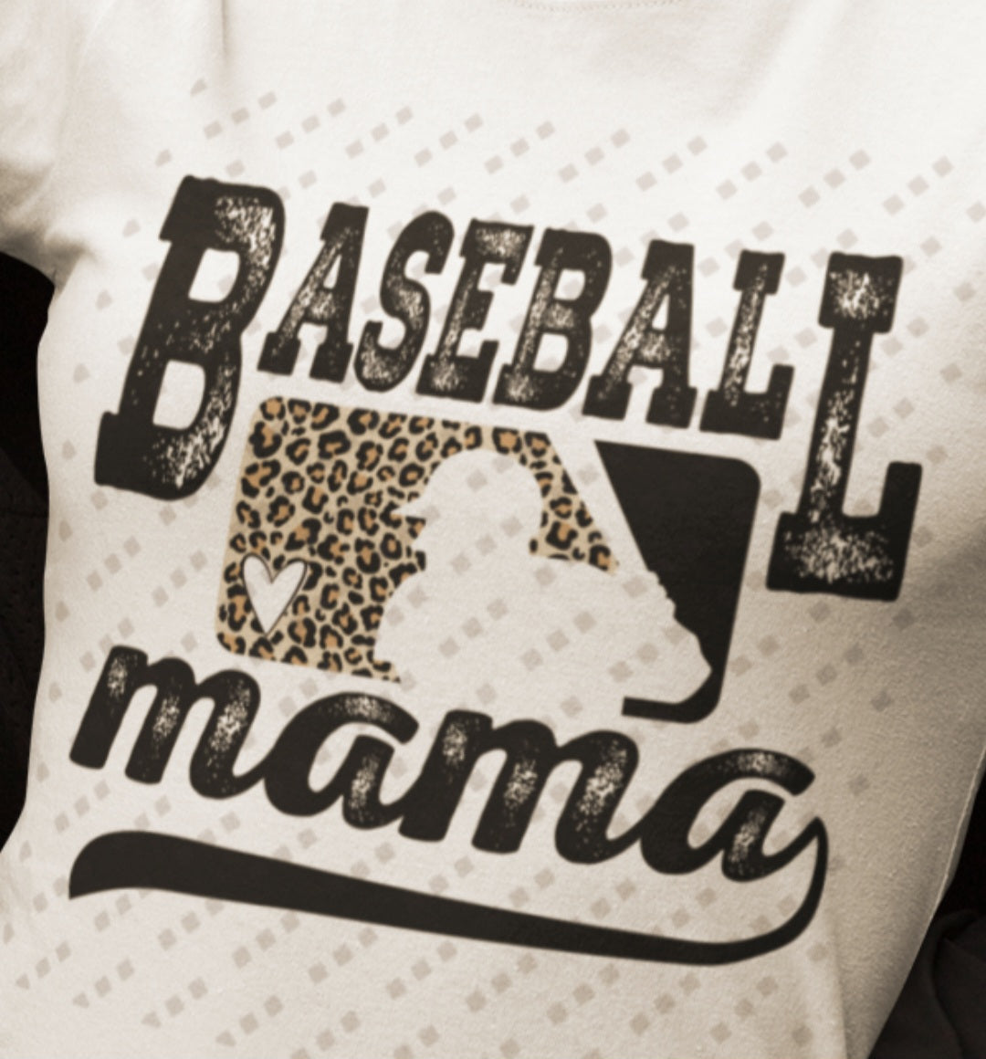 Baseball Mama Wild Style Graphic Women's T-Shirt