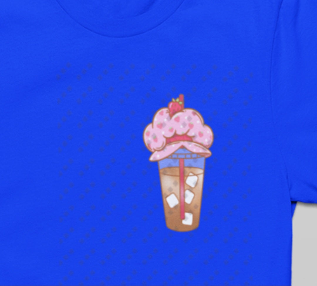 Running On Strawberry Shortcake & Iced Coffee T-Shirt | Women's Design