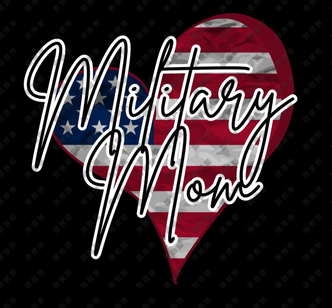 Military Mom Double Sided T-Shirt