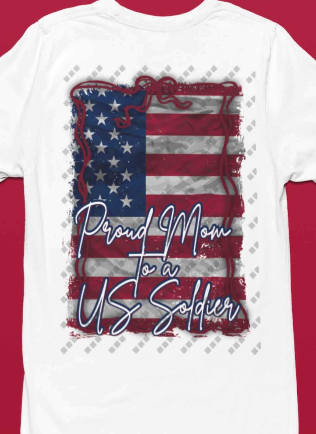 Military Mom Double Sided T-Shirt