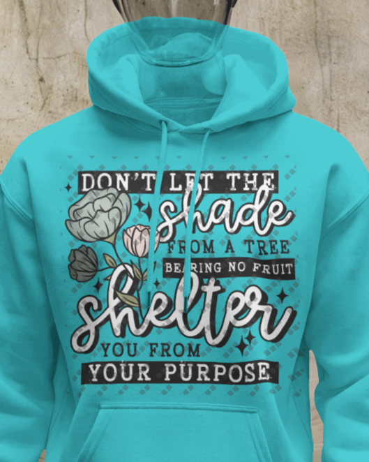 Don't Let The Shade Shelter You From Your Purpose Women's Hooded Sweatshirt