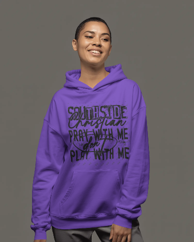 Southside Christian Hooded Sweatshirt-Design In Black