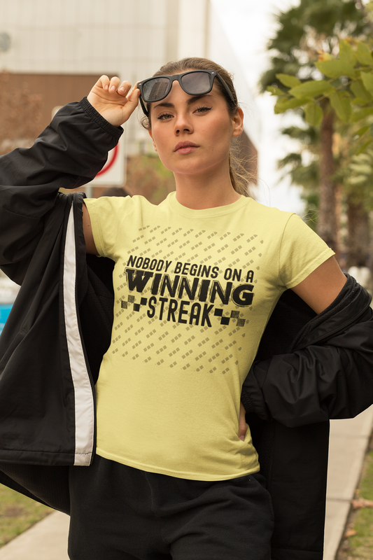 Nobody Begins On A Winning Streak T-Shirt | Jelly Roll Lyric