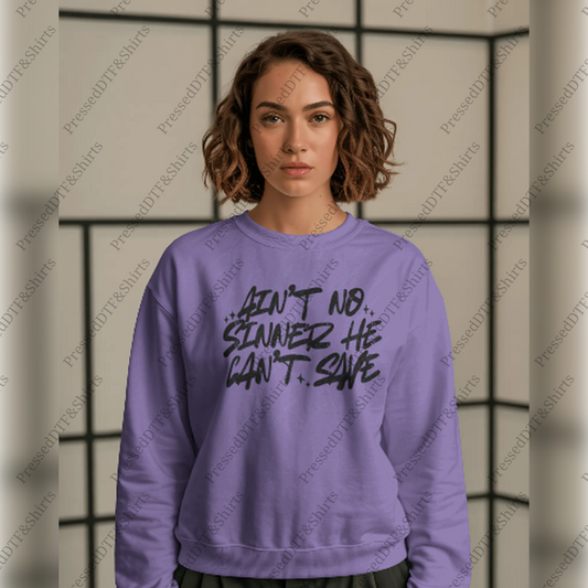 Aint No Sinner Crewneck | Women's Inspired Design
