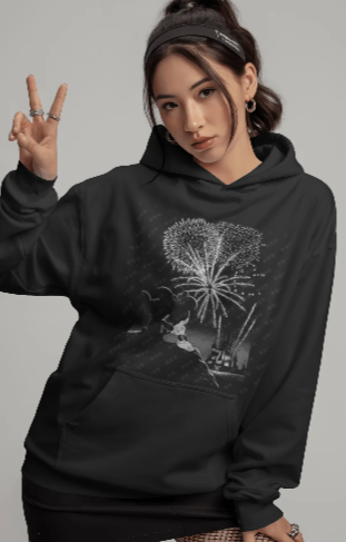 Mickey & Minnie Mouse Halftone – Unisex Hoodie