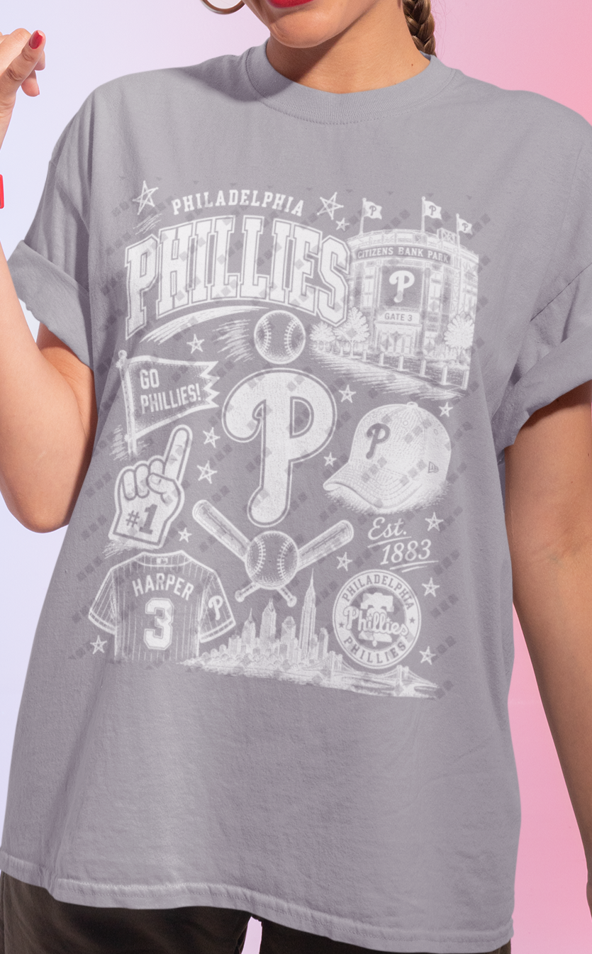 Philadelphia Phillies Sketch Tee