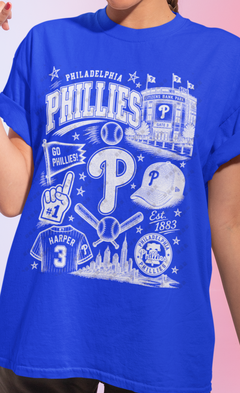 Philadelphia Phillies Sketch Tee