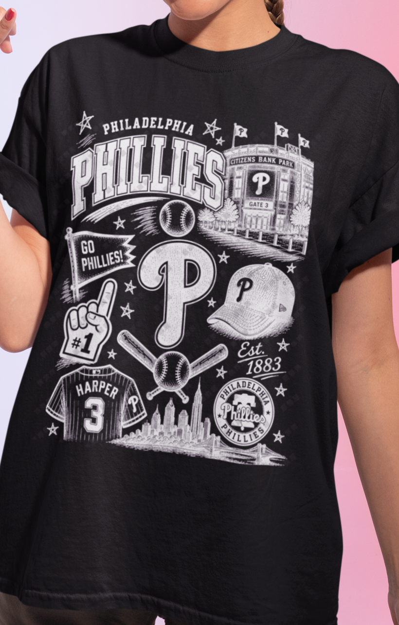 Philadelphia Phillies Sketch Tee