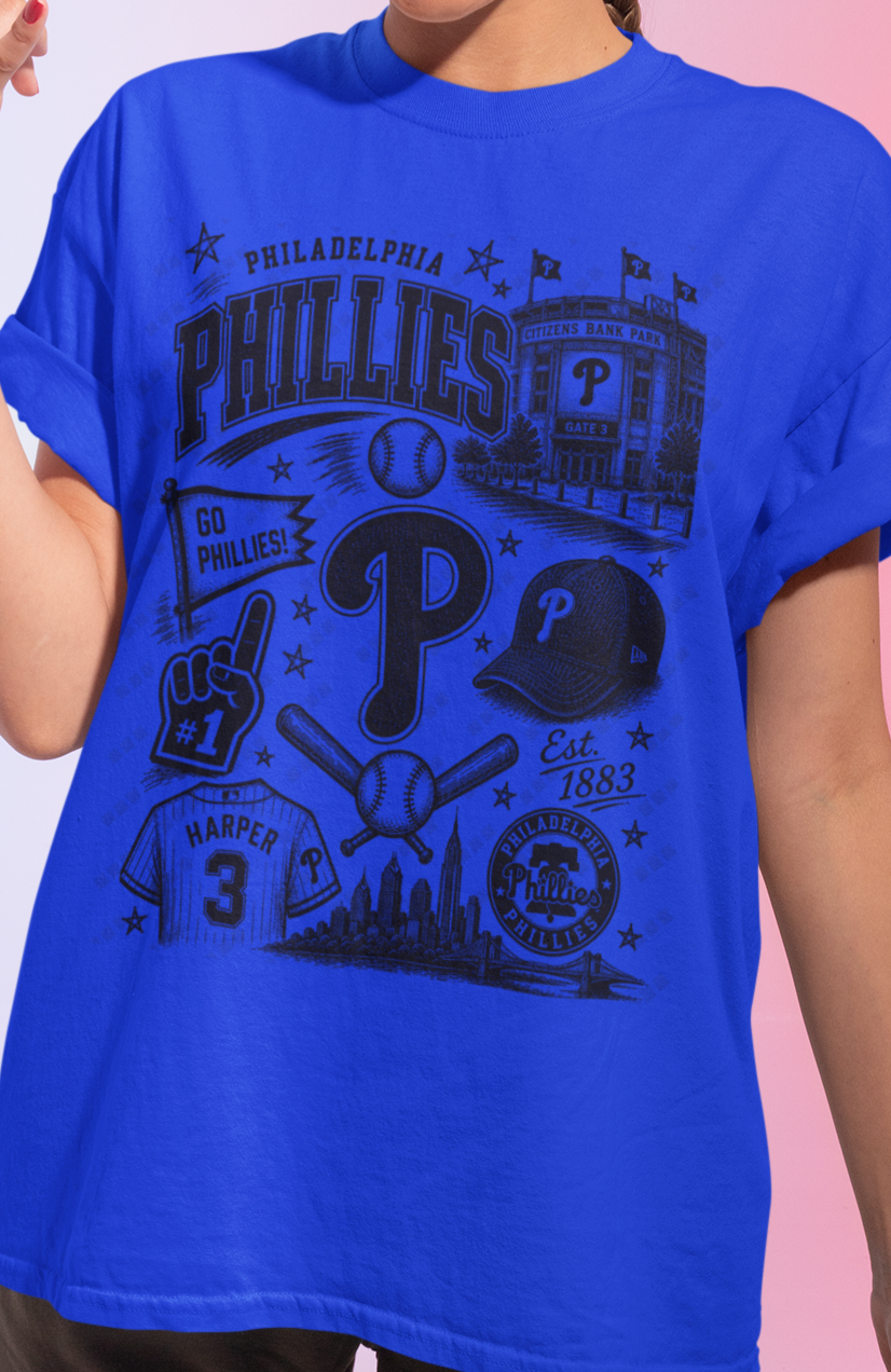 Philadelphia Phillies Sketch Tee
